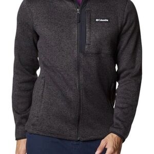 Columbia Men’s Size XL Charcoal Heather Omni-Wick Full-zip Sweater/jacket